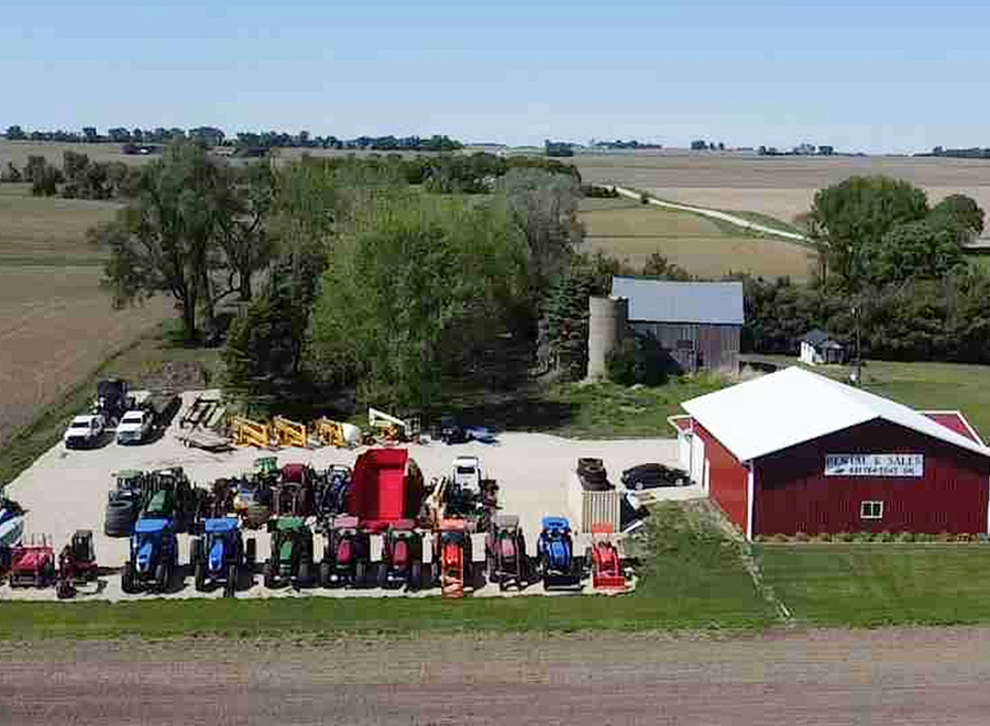 Platinum Tractor LLC location drone shot